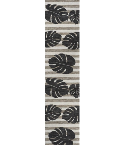 Jonathan Y TUSCAN SUN COLLECTION Black TSN400A 2ft. X 7ft.-10in. Rect. Rug