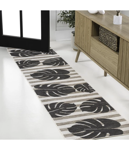 Jonathan Y TUSCAN SUN COLLECTION Black TSN400A 2ft. X 7ft.-10in. Rect. Rug