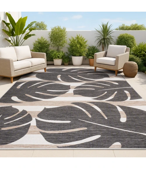 Jonathan Y TUSCAN SUN COLLECTION Black TSN400A 2ft.-11in. X 4ft.-11in. Rect. Rug