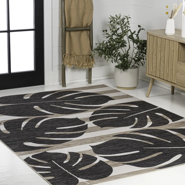 Jonathan Y TUSCAN SUN COLLECTION Black TSN400A 2ft.-11in. X 4ft.-11in. Rect. Rug