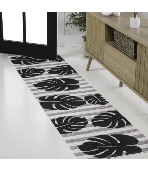 Jonathan Y TUSCAN SUN COLLECTION Black TSN400B 2ft. X 7ft.-10in. Rect. Rug