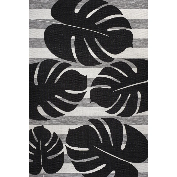Jonathan Y TUSCAN SUN COLLECTION Black TSN400B 4ft. X 6ft. Rect. Rug