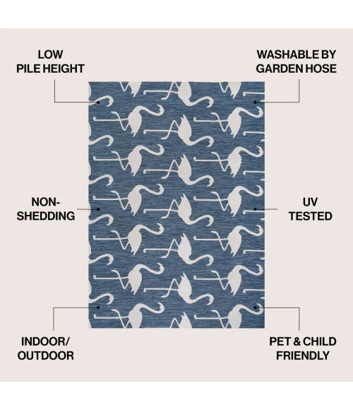 Jonathan Y TUSCAN SUN COLLECTION Blue TSN401B 2ft.-11in. X 4ft.-11in. Rect. Rug