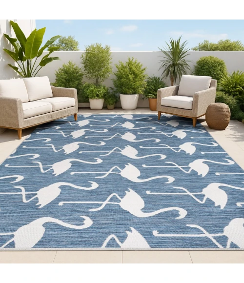 Jonathan Y TUSCAN SUN COLLECTION Blue TSN401B 2ft.-11in. X 4ft.-11in. Rect. Rug