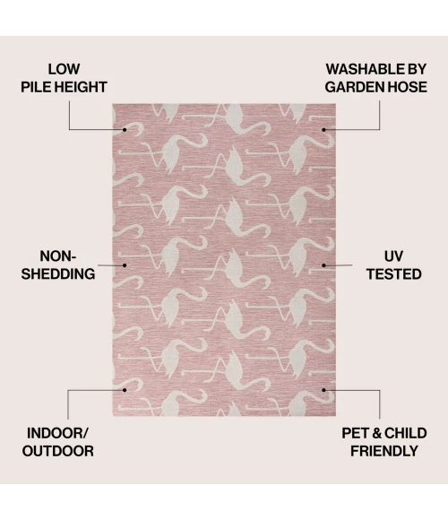 Jonathan Y TUSCAN SUN COLLECTION Pink TSN401C 2ft.-11in. X 4ft.-11in. Rect. Rug