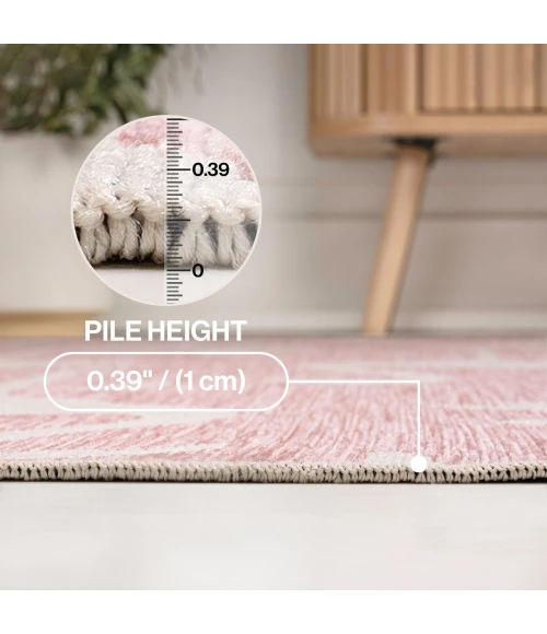 Jonathan Y TUSCAN SUN COLLECTION Pink TSN401C 2ft.-11in. X 4ft.-11in. Rect. Rug