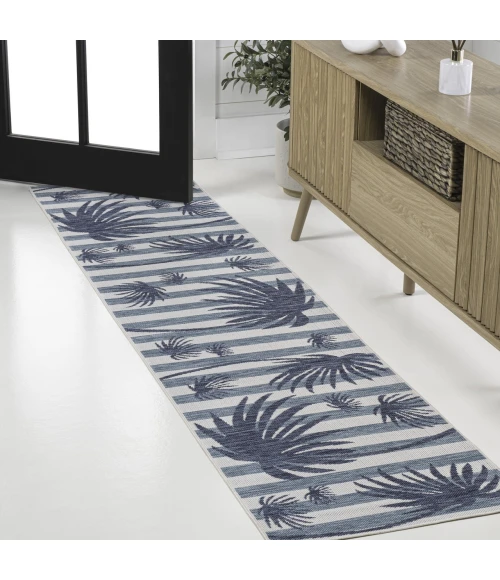 Jonathan Y TUSCAN SUN COLLECTION Blue TSN402B 2ft. X 7ft.-10in. Rect. Rug