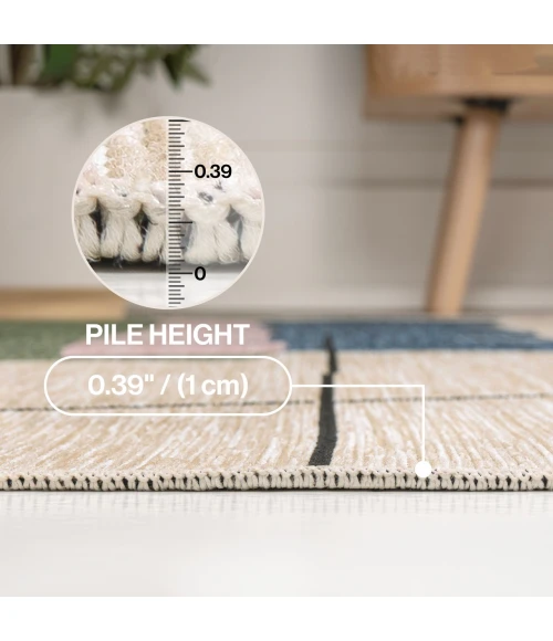 Jonathan Y TUSCAN SUN COLLECTION Blue TSN403A 2ft.-11in. X 4ft.-11in. Rect. Rug