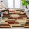Jonathany Unique UNQ101B Red/Brown/Cream Area Rug 3 ft. 3 in. X 4 ft. 11 in. Rectangle
