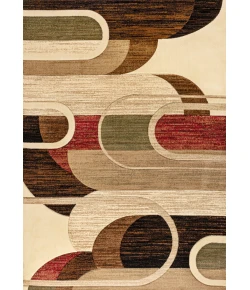 Jonathany Unique UNQ102A Cream/Brown/Red Area Rug 3 ft. 3 in. X 4 ft. 11 in. Rectangle