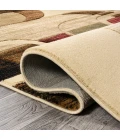 Tamara Retro Abstract Arches Cream/Brown/Red 2 ft. x 8 ft. Runner Rug