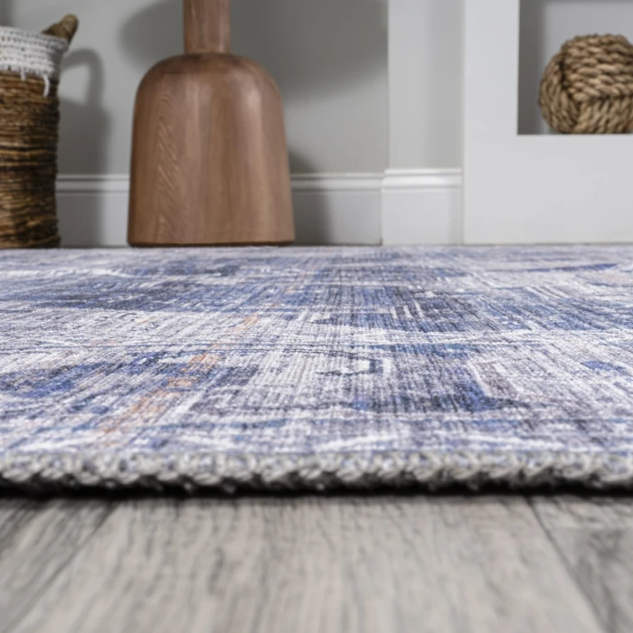 Jonathan Y WASHABLE Blue WSH100A 2ft. X 10ft. Rect. Rug
