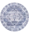 Jonathan Y WASHABLE Blue WSH100A 5ft.3in. Round Rug