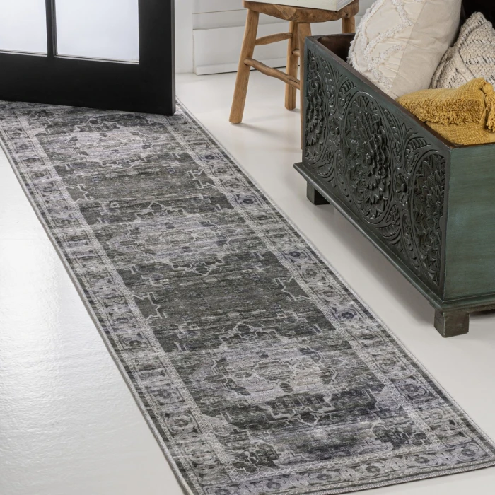 Jonathan Y WASHABLE Brown WSH100C 2ft. X 8ft. Rect. Rug