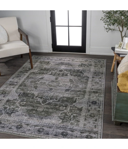 Jonathan Y WASHABLE Brown WSH100C 7ft.-10in. X 10ft. Rect. Rug