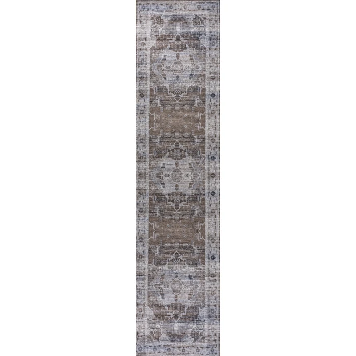 Jonathan Y WASHABLE Gray WSH100D 2ft. X 8ft. Rect. Rug