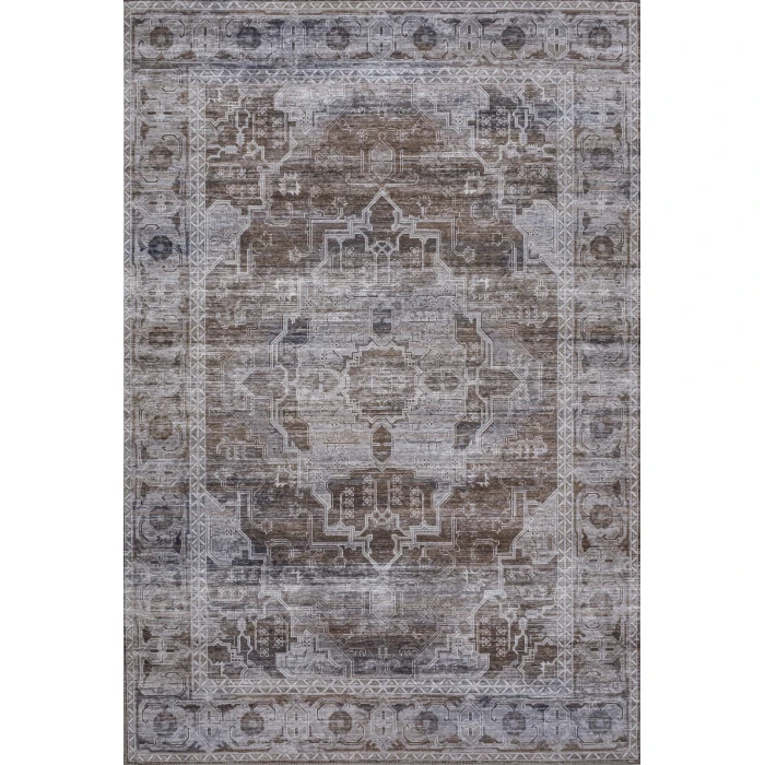 Jonathan Y WASHABLE Brown WSH100C 2ft.-11in. X 5ft. Rect. Rug