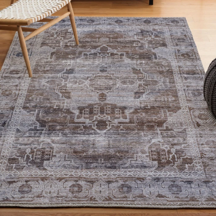 Jonathan Y WASHABLE Brown WSH100C 2ft.-11in. X 5ft. Rect. Rug