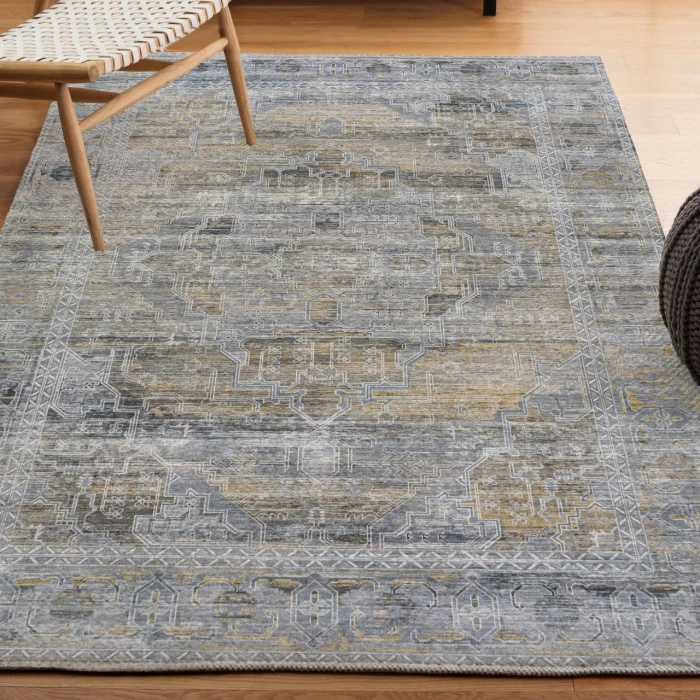 Jonathan Y WASHABLE Gray WSH100D 2ft.-11in. X 5ft. Rect. Rug