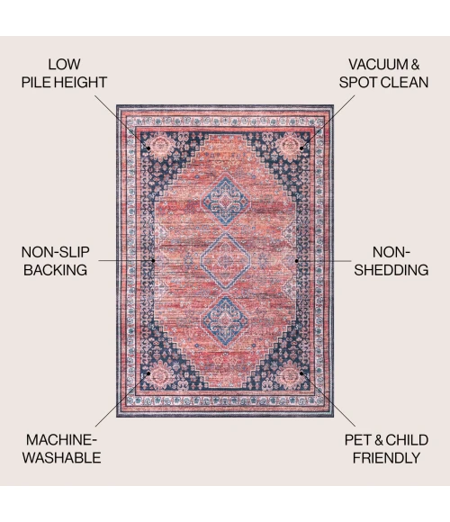Jonathan Y WASHABLE Gray WSH102A 9ft. X 12ft. Rect. Rug