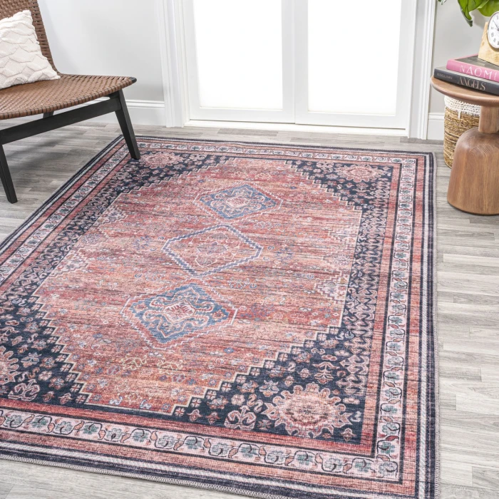 Jonathan Y WASHABLE Gray WSH102A 9ft. X 12ft. Rect. Rug