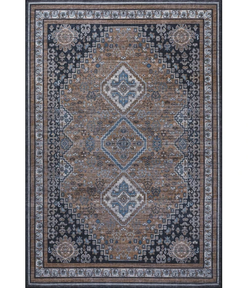 Jonathan Y WASHABLE Brown WSH101B 5ft.3in. X 7ft.7in. Rect. Rug