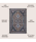 Jonathan Y WASHABLE Brown WSH101B 5ft.3in. X 7ft.7in. Rect. Rug