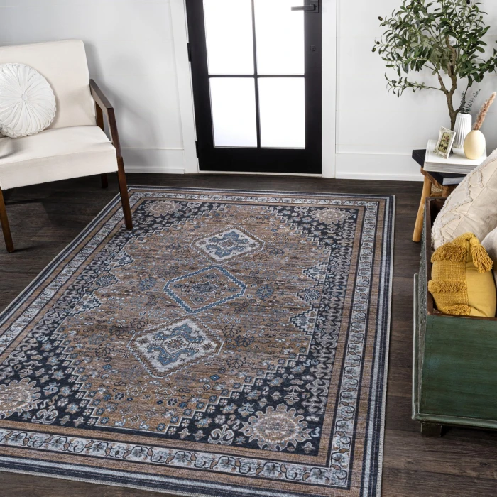 Jonathan Y WASHABLE Brown WSH101B 2ft.-11in. X 5ft. Rect. Rug