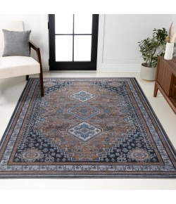 Jonathan Y WASHABLE Blue WSH101C 7ft.-10in. X 10ft. Rect. Rug