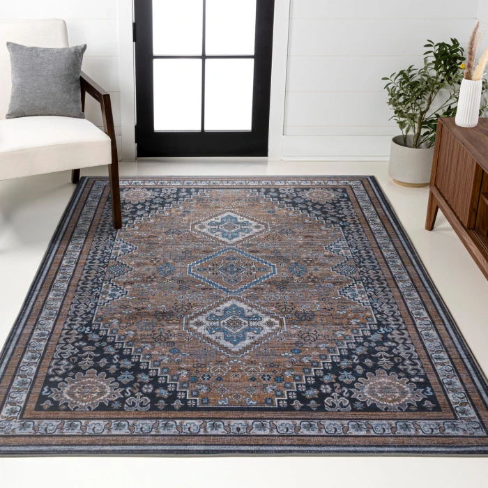 Jonathan Y WASHABLE Brown WSH101B 2ft.-11in. X 5ft. Rect. Rug