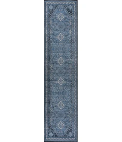 Jonathan Y WASHABLE Blue WSH101D 2ft. X 8ft. Rect. Rug