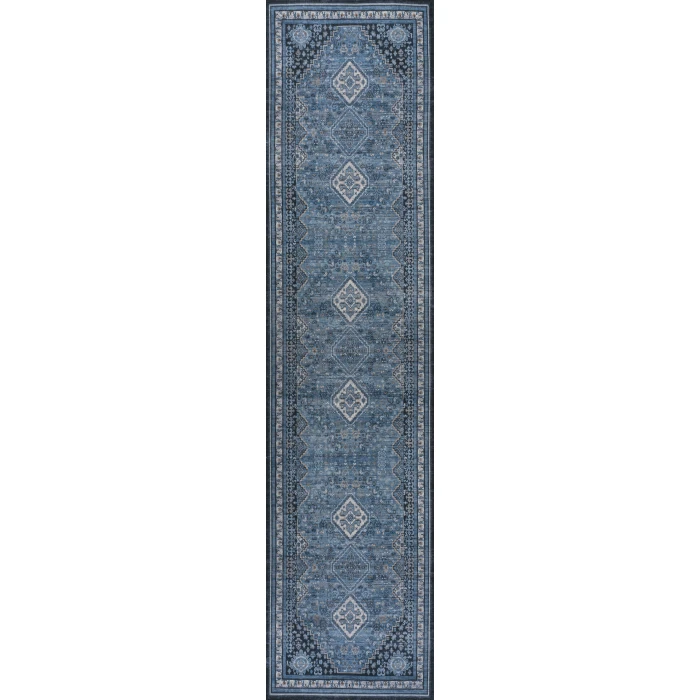 Jonathan Y WASHABLE Blue WSH101D 2ft. X 8ft. Rect. Rug