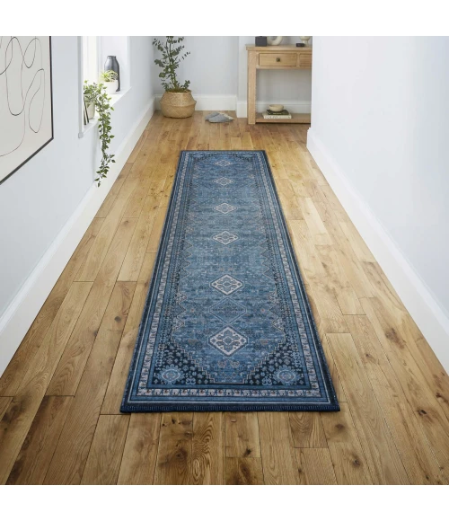 Jonathan Y WASHABLE Blue WSH101D 2ft. X 8ft. Rect. Rug