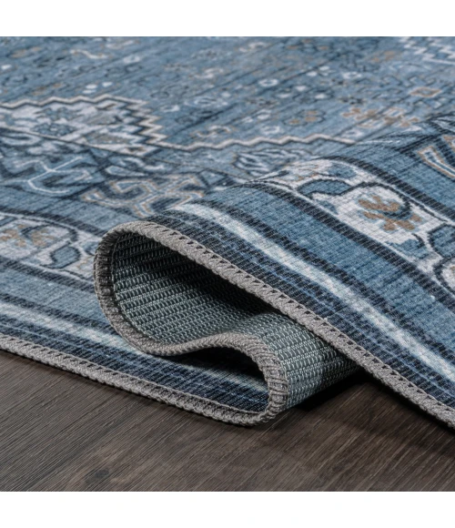 Jonathan Y WASHABLE Blue WSH101D 2ft. X 8ft. Rect. Rug