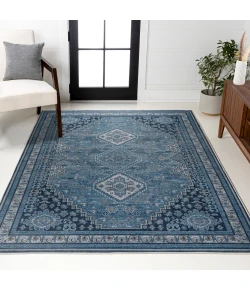 Jonathan Y WASHABLE Blue WSH101D 7ft.-10in. X 10ft. Rect. Rug