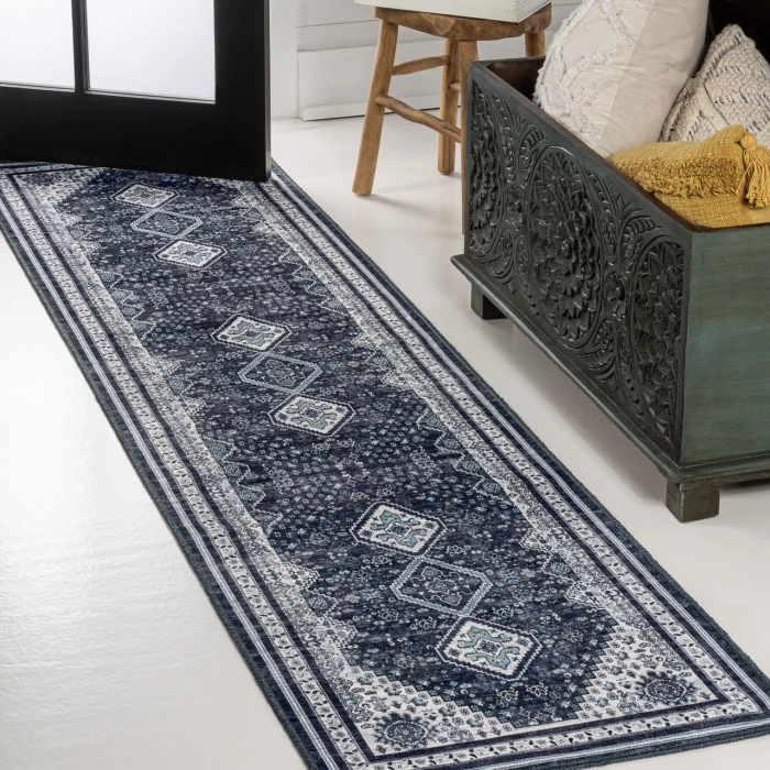 Jonathan Y WASHABLE Gray WSH102B 2ft. X 8ft. Rect. Rug