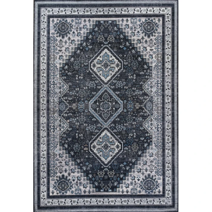 Jonathan Y WASHABLE Blue WSH101D 5ft.3in. X 7ft.7in. Rect. Rug