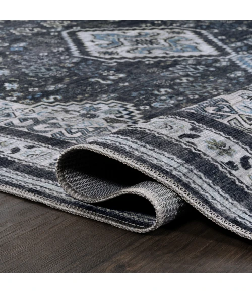 Jonathan Y WASHABLE Gray WSH102B 2ft. X 8ft. Rect. Rug