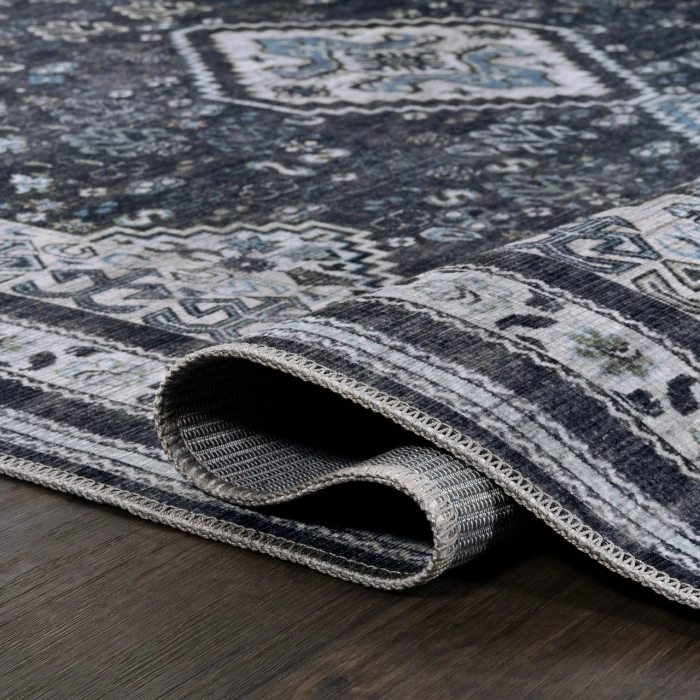 Jonathan Y WASHABLE Blue WSH101D 5ft.3in. X 7ft.7in. Rect. Rug