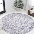 Jonathan Y WASHABLE Gray WSH102A 7ft.-10in. Round Rug