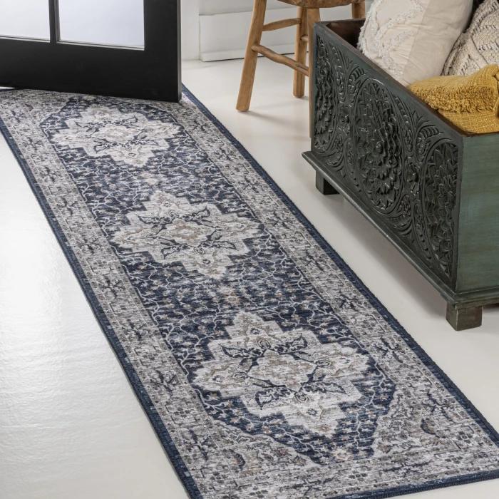 Jonathan Y WASHABLE Gray WSH102B 2ft. X 8ft. Rect. Rug