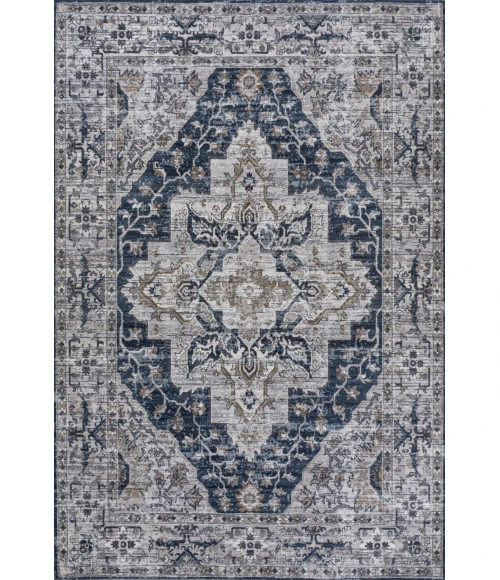 Jonathan Y WASHABLE Gray WSH102B 3ft.-11in. X 6ft. Rect. Rug