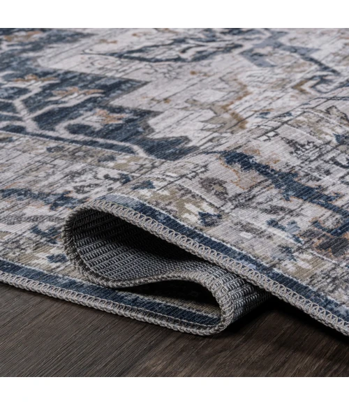 Jonathan Y WASHABLE Gray WSH102B 2ft. X 8ft. Rect. Rug