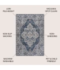 Jonathan Y WASHABLE Gray WSH102B 3ft.-11in. X 6ft. Rect. Rug