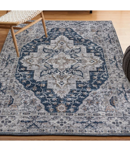 Jonathan Y WASHABLE Gray WSH102B 3ft.-11in. X 6ft. Rect. Rug