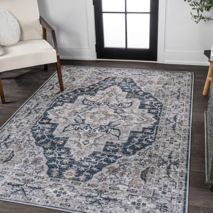 Jonathan Y WASHABLE Gray WSH102B 2ft.-11in. X 5ft. Rect. Rug