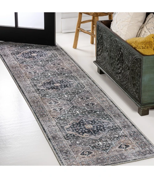 Jonathan Y WASHABLE Blue WSH103C 2ft. X 8ft. Rect. Rug