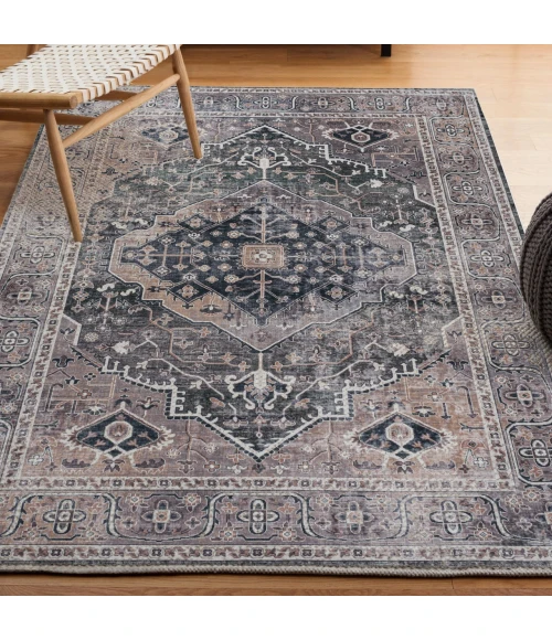 Jonathan Y WASHABLE Green WSH103B 3ft.-11in. X 6ft. Rect. Rug