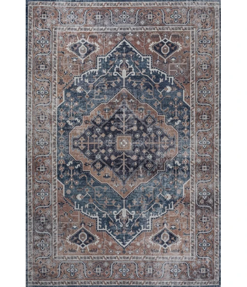 Jonathan Y WASHABLE Blue WSH103C 2ft.-11in. X 5ft. Rect. Rug