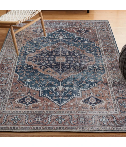 Jonathan Y WASHABLE Blue WSH103C 2ft.-11in. X 5ft. Rect. Rug